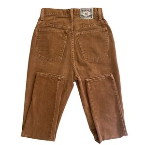 Vintage 90s Brown Corduroy Express Jeans, size 7/8